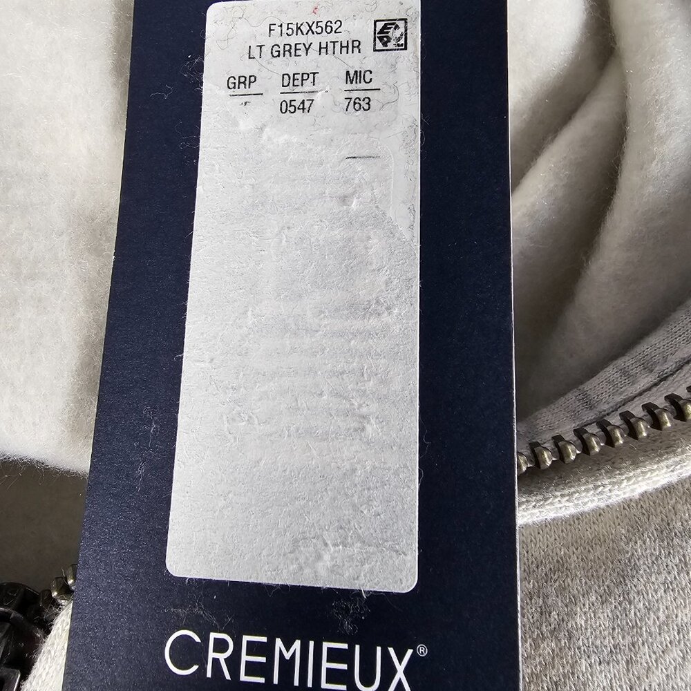 Cremieux Mens Heather Grey 1/4 Zip Fleece Pullover Size L NWT - Picture 6 of 8